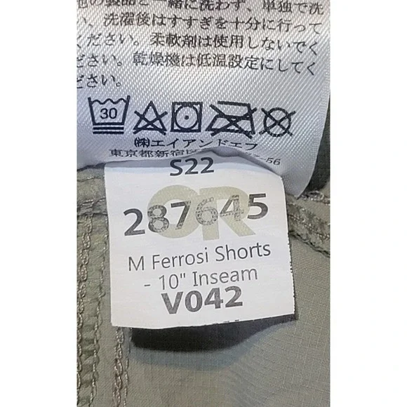 Outdoor Research M Ferrosi Mens 33 10" Inseam Hiking Performance Beige Shorts - Picture 16 of 16